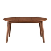 Better Homes & Gardens Greyson Mid-Century Extendable Dining Table, Solid Wood and Veneer, Acorn Finish