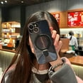 thumbnail image 6 of for iPhone 15 Case Clear  Build-in Stand with Camera Lens Protection [Compatible with MagSafe] Shockproof Soft Protective Slim Phone Case for iPhone 15 6.1 Inch - Black, 6 of 11