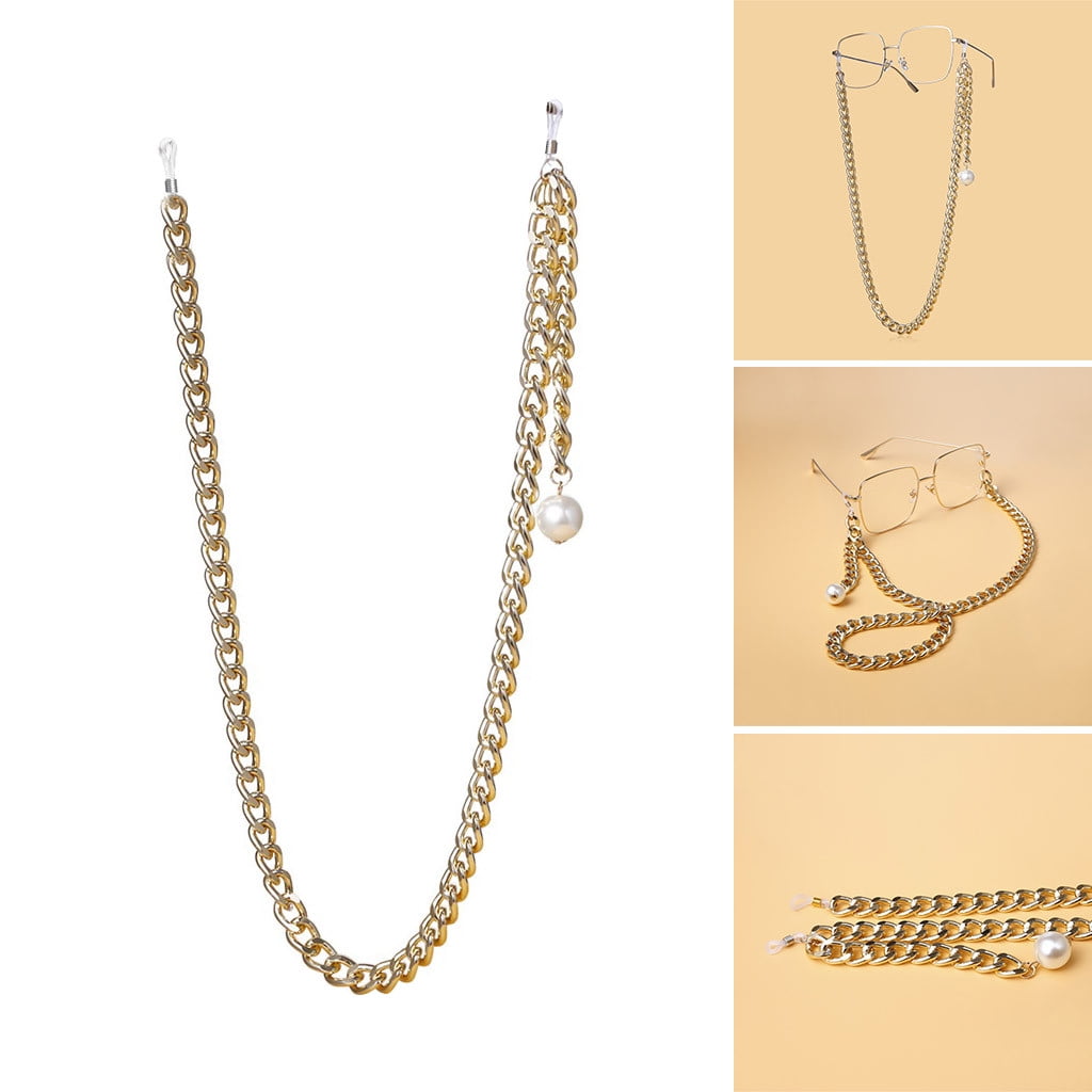 Temperament Glasses Chain Retro Metal Hanging Pearl Chains Men/Women