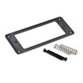 thumbnail image 6 of YSNOOWE Humbucker Pickup Mounting Rings Set 2Mm Thick Metal Flat Base Pickup Frame Black 1Set, 6 of 8