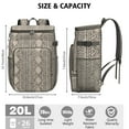 thumbnail image 2 of Vintage Cooler Backpack - Insulated 20L Leakproof Lunch Bag, Hippie Retro Style for Camping, Beach & Travel, 2 of 6