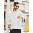 thumbnail image 3 of COOFANDY Men's Hooded Sweatshirts Long Sleeve Casual Waffle Knit Pullover Hoodies with Kanga Pocket, 3 of 7
