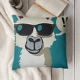 thumbnail image 3 of Llama Decorative Throw Pillow Cover Case, Llama Linen Outdoor Pillow Cases Square Standard Cushion Covers for Sofa Couch Bed Car, 3 of 5