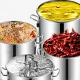 thumbnail image 3 of Stainless Steel Stock Pot with Lid,Round Soup Stockpot with Spigot, Large Slow Cooker,Milk Can for Home Restaurant Hotel, 3 of 7
