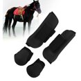 thumbnail image 3 of Botas De Protección Para Patas De Caballo, Protección Completa, Protector De Tendón De Caballo, Absorción De Impactos Negra Para Competición A Caballo, 3 of 7