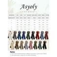 thumbnail image 5 of Asyoly Womens Jumpsuits Casual High Waist Short Sleeve V Neck Button Belted Wide Leg Jumpsuits with Pockets, 5 of 6