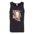 thumbnail image 2 of Wild Bobby Western Ma Steer Pink And Grey Distressed Pop Culture Men Tank Top, Black, Small, 2 of 6