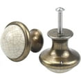 thumbnail image 3 of 10pcs Cramique Tiroir De Porte Poigne, 37mm Rond Boutons De Tiroir, Vintage Bouton De Meubles, Boutons De Porte, Poignes De Meuble Pour Placard Ar, 3 of 5