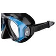 thumbnail image 4 of Visor Máscara Adulto CRESSI  Focus Negro/Azul Dos Lentes Transparentes Graduables, 4 of 7