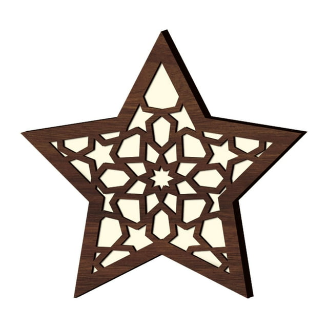 Luz nocturna decorativa para Eid, decoración de Ramadán para fiestas en casa, musulmanes de Ramadán Forma de estrella