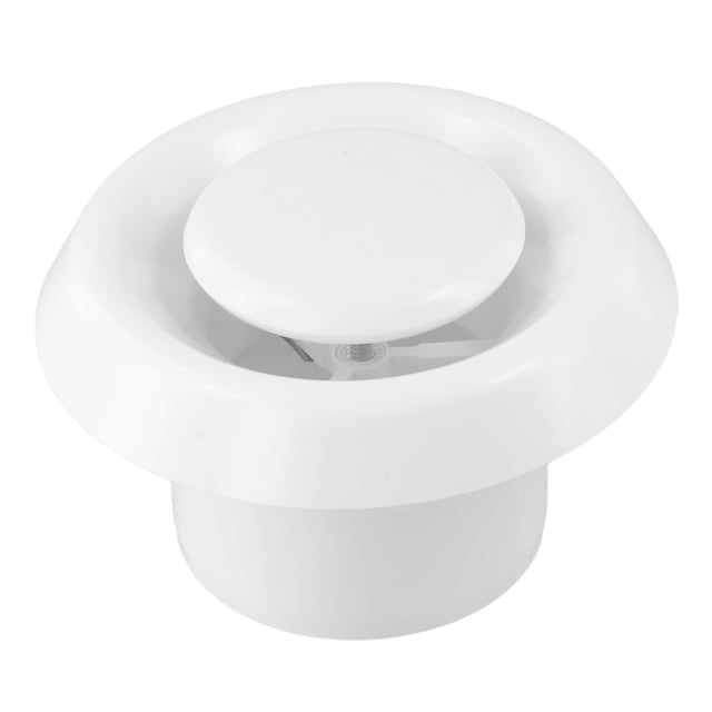 1pcs 75-150mm Hotte d'Échappement Vanne d'Extraction d'Air Grille Diffuseur Rond Couverture de Ventilation Plastique Évent de Plafond