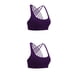 thumbnail image 2 of Qarigey Sujetadores deportivos Elasticidad Fitness Sujetador Ejercicio Apasionado Deporte Prop Back Diseño único Seamless Dark Purple Morado oscuro XL 2piezas, 2 of 6