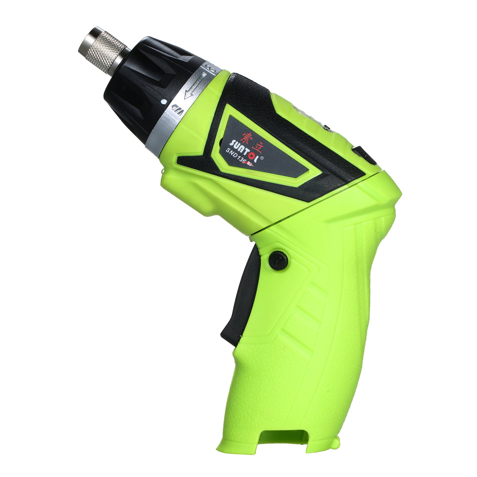 LANNERET 3.6 Volt 1500mAh Li-ion Rechargeable Cordless Electric Screwdriver with 2 Adjustable Position Handle,8+1 Torque Gears,Set In-built with Flashlight,Front LED,Green 