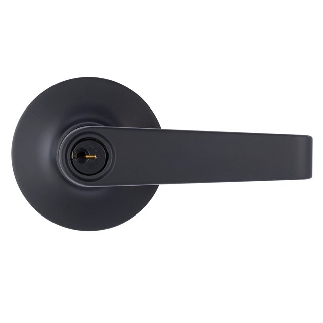 Palanca de puerta BRINKS Commercial con llave negra mate ANSI grado 2