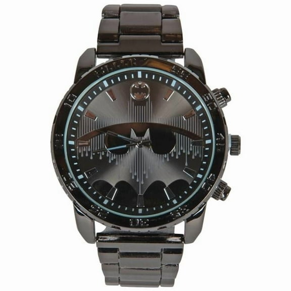 DC Comics  Pin Stripe Watch with Metal Band