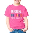 thumbnail image 3 of lnmuld Cute Tops for Girls Graphic Tee Short Sleeve Casual Summer Top for Youth Children Message Comfortable Daily Wear Color:Pink,Size:3-4 Years, 3 of 4