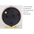 thumbnail image 5 of RV Reloj despertador blanco de lujo, escritorio electrónico nórdico, reloj de cuarzo, Simple, para niños, oficina, mesita de noche, reloj de mesa silencioso para estudiantes Sailing Electrónica, 5 of 5