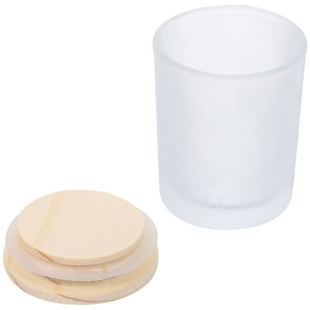 KALLORY Candle Containers For Making Candles Bamboo Lid 6.8X5X5In 1Pack