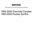 thumbnail image 2 of Transit Auto Rear Complete Suspension Shocks Strut and Coil Spring Mount Assemblies Pair for Car 1995-2005 Chevrolet Cavalier Pontiac Sunfire - Left Right Side (Driver Passenger) K78A-100227, 2 of 2
