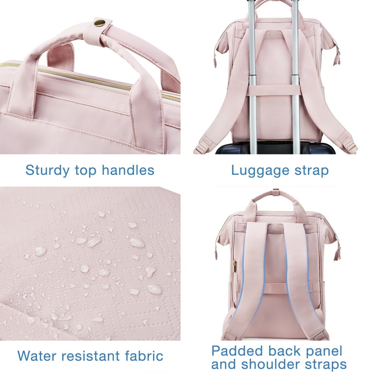 BAGSMART 17" Laptop Backpack for Adults, College Bookbag Business Computer Casual Daypack for Work Trip Commuter, Pink - Walmart.com BAGSMART 17" Laptop Backpack for Adults, College Bookbag Business Computer Casual Daypack for Work Trip Commuter, Pink - Walmart.com
