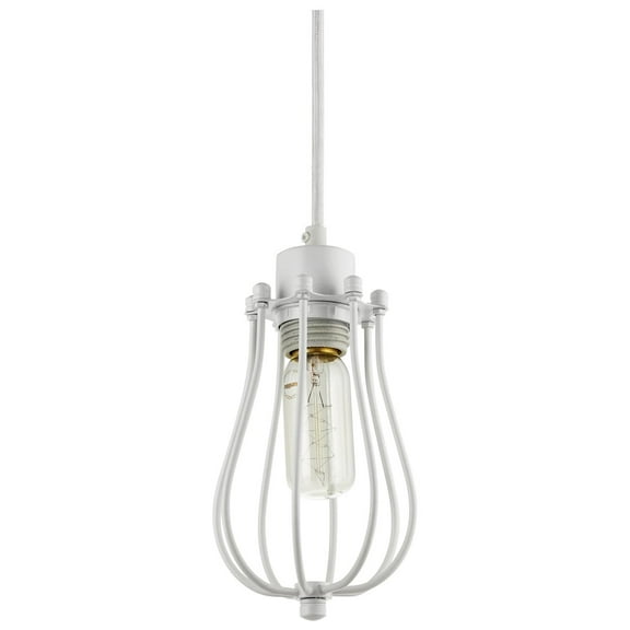 SUNLITE 07014-SU E26 Antique Style White Pendant Light Fixture