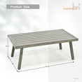 thumbnail image 4 of HAPPATIO Rectangle Outdoor Coffee Table, Aluminum Modern Accent Coffee Table, Rustproof & Easy Maintenance for Deck, Lawn, Outside (Grey), 4 of 5