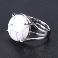 thumbnail image 1 of Femmes Perles Rondes Occasionnels Bagues Bijoux en Quartz Cristal Violet, 1 of 6