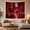 Crimson Moon Lake, variant on Moon Stars Nocturnal with Forest Dominated Luminous Full, Mystical Fantasy for Space Lovers, Galaxy Room Decor, Housewarming Gift, Tapestry Wall Hanging for Bedroom and Dorm