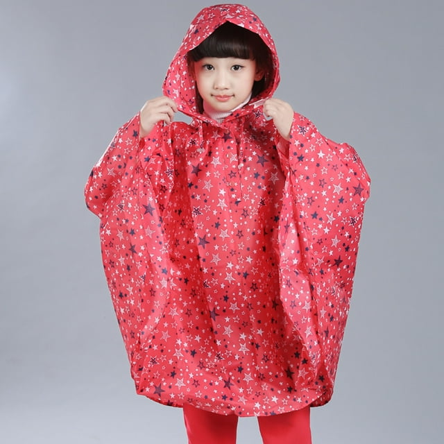 Imperméable Unisexe Enfants Garçons Cape Imperméable Enfant Imperméable à Capuche Chauves-Souris à Capuche