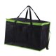 thumbnail image 1 of Bolsa de entrega aislada Tota de compras de comestibles Bolsa de transporte Pizza Calentante de transporte para comercio personal de compras para el Borde verde negro, 1 of 8