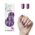 thumbnail image 5 of KISS imPRESS No Glue Mani Press-On Nails, Color FX, 'Infinity', Dark Purple, Short Size, Squoval Shape, Includes 30 Nails, Prep Pad, Instructions Sheet, 1 Manicure Stick, 1 Mini File, 5 of 9