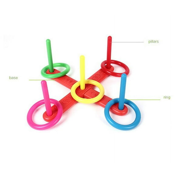 TechWave Hoop Ring Ring Quoits Garden Game Pool Toy Outdoor Set NEW Kids Desktop Sensory Bottle Fridge for Toddlers Gears Board Games for Toddlers 2-4 Juggle Sticks for Kids Kids Building Building for