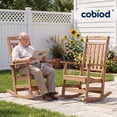 thumbnail image 5 of Cobiod Oversized Rocking Chair Outdoor, HDPE Rocking Chair, Patio Rocking Chairs for Porch & Fire Pit, All-Weather Outdoor Rocking Chair, Set of 2, 5 of 6
