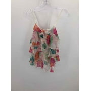 Pre-Owned Nikibiki Ivory Size Small Floral Tank Top