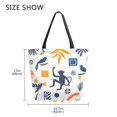 thumbnail image 5 of FORMRS Womens Canvas Tote Bag with Zipper Inner Pocket Shoulder Handbag, Playful Forest, 5 of 7