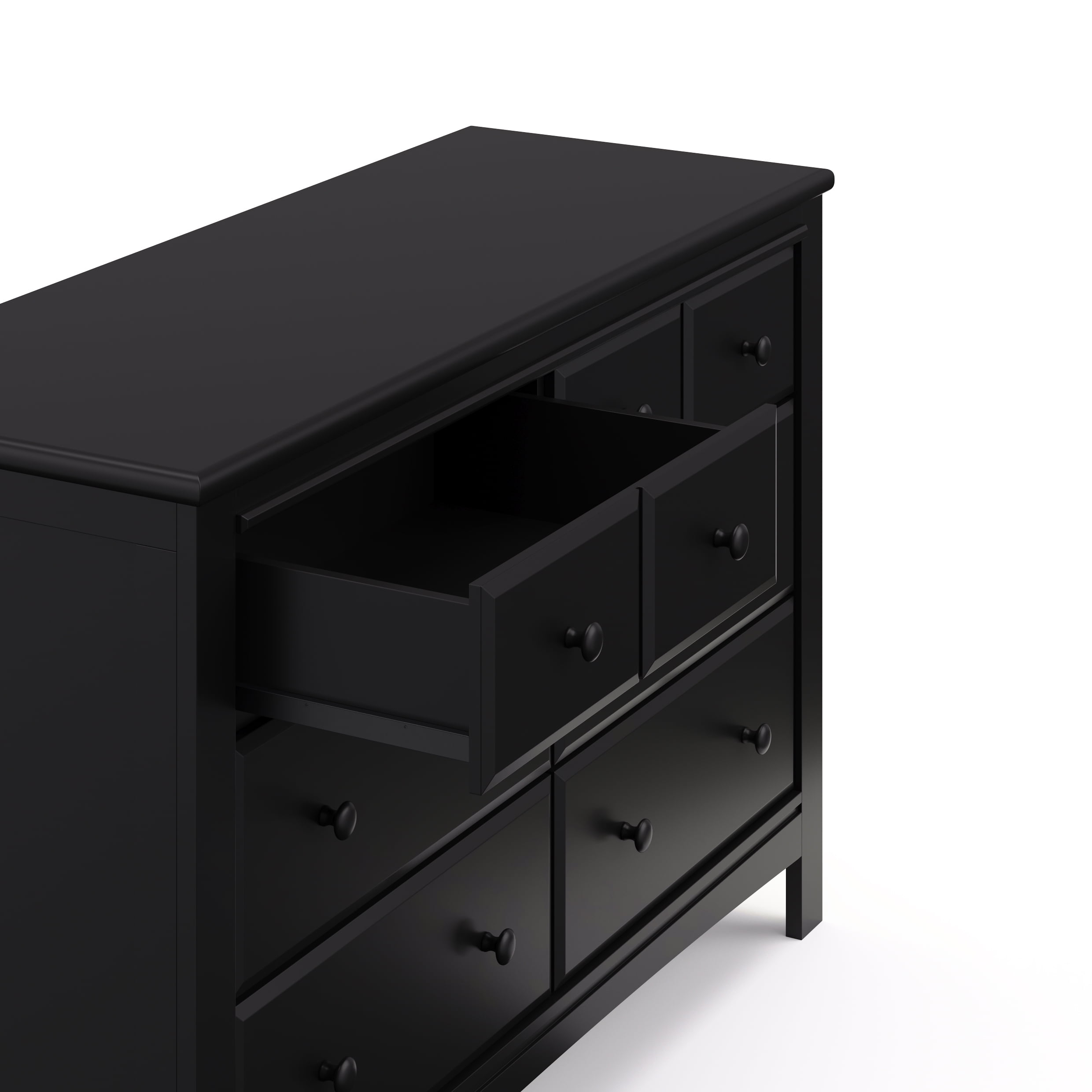 Graco Benton 6 Drawer Nursery Double Dresser, Black