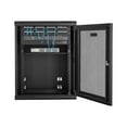 thumbnail image 4 of StarTech.com 15U 19 Pouces Wall Mount Network Cabinet, 16 Pouces Deep Hinged Locking IT Network Switch Depth Enclosure, Assembled Vented Computer Equipment Data Rack with Shelf & Flexible Side Panels 15U Vented Cabinet 15 Pouces - - Armoire - 4 Poteaux - Montable au Mur - Noir - 15U - 16 Pouces, 4 of 8
