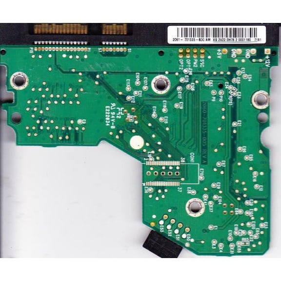 WD2500JS-00MHB0, 2061-701335-B00 AM, WD SATA 3.5 PCB