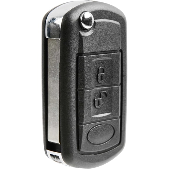 Keyless Entry Remote Key Fob Flip Wide Blade Replacement for 1997-2004 2005 2006 2007 2008 2009 2010 2011 Land Rover Range Rover Sport LR3 Discovery (NT8-15K6014CFFTXA, 46)