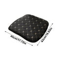 thumbnail image 4 of Oneshrt Chair Cushions for Dining Chairs, Square Thickened Cotton Chair Seat Cushion, Rebounds Memory Foam Kitchen Seat Cushion, Washable Cover (Square - Black, 17.72x16.93 in), 4 of 7