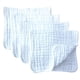 thumbnail image 1 of Muslin Burp Cloths 4 Pack Large 20" by 10" 100% Cotton 6 Layers Extra Absorbent and Soft by, 1 of 5