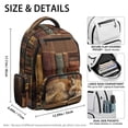 thumbnail image 5 of FUIALDOLG Sleeping Fox Print Lightweight Kids Backpack with multi-tasche Multiple Compartments Book Bag, Multi-Pocket 17 Inch College Students Backpacks for Middle School Travel, 5 of 9