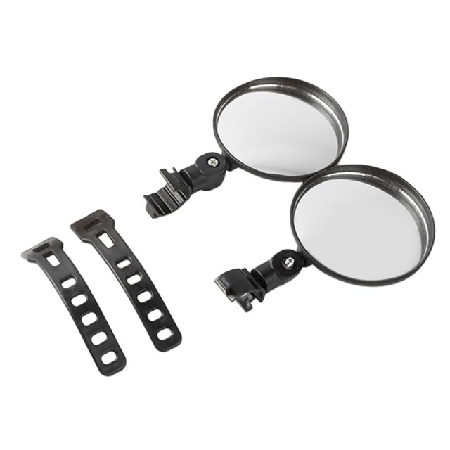 Espejos de bicicleta Zulema 2x Espejo retrovisor montado en manillar Ajustable a prueba de golpes