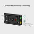thumbnail image 3 of Deyuer USB External 7.1 Channel Sound Card 3.5mm Jack Microphone Audio Adapter for PC,1#, 3 of 8