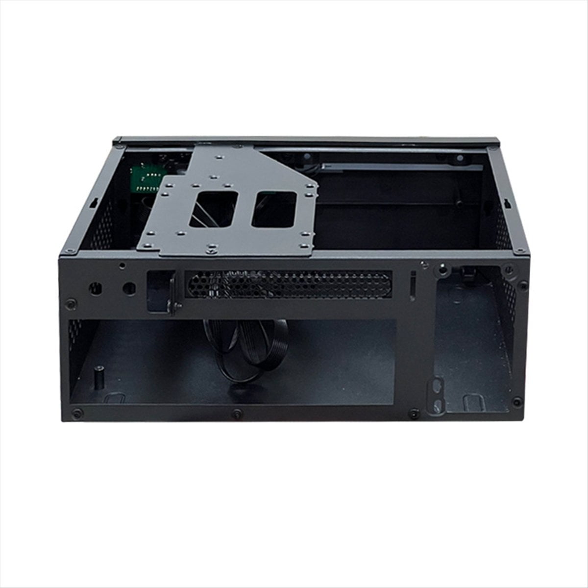 Mini ITX Computer Case HTPC Chassis with 4XUSB Support 1U PSU Compatible with MINI-ITX Motherboard,1 x Computer Case,Black