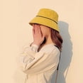thumbnail image 5 of SikaFu Spring and summer new fishermen hat ladies leisure joker bucket hat sunscreen sunshade hat outdoor travel bucket hat, 5 of 6