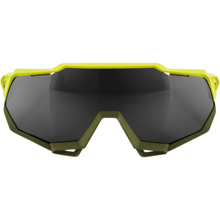 100% Speedtrap Sunglasses (One Size Fits Most, Neon Yellow 100% Speedtrap Sunglasses (One Size Fits Most, Neon Yellow