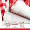 thumbnail image 6 of Christmas Table Runners Dining-Table Decoration 13x72 Inch Red and White Plaid Merry Christmas Tablecloth, Suitable for Winter in The Kitchen and Family Gatherings Decor Red, 6 of 6