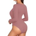 thumbnail image 3 of ORUYROP Combinaison à Manches Courtes et Manches Courtes Deep V Neck pour Vêtements pour Femmes, 3 of 5