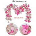 thumbnail image 3 of Autumn Pink Pumpkin Canes, Autumn Vine Garland with Soft Toned Pumpkins & Maple Leaves 68.9" Fall Home Decor Halloween Mantel for Staircase Door Porch Indoor Outdoor Seasonal Decoration, 3 of 7